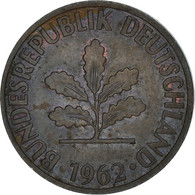 Monnaie, République Fédérale Allemande, 2 Pfennig, 1962, Munich, TB, Bronze - 1 Pfennig