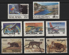 Malaysia (18) 1987 8 Different Stamps. Used. Hinged. - Malaysia (1964-...)