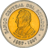 Monnaie, Équateur, 100 Sucres, 1997, SPL, Bi-Metallic, KM:101 - Equateur