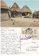 South SUDAN Postcard SHILLUK Homestead Sent In 1987 With 4x 1962 20 Piastre Stamp Khartoum To The Netherlands SOUDAN - Soudan