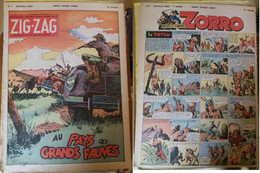 C1  ZIG ZAG ZORRO # 7 1952 PIRATES INFINI Le Goff PELLOS   PORT INCLUS France - Zorro