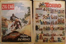 C1 ZIG ZAG ZORRO # 6 1952 PIRATES INFINI Le Goff PELLOS   PORT INCLUS France - Zorro