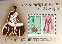 Togo 1977 Musical Instruments Minisheet MNH - Togo (1960-...)