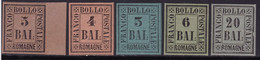 Romagne - 014 * 1859 - L’emissione Completa N. 1/9. La Serie è Mista Con Valori Con Gomma Integra N. 1,2,4,6 E Linguella - Romagna