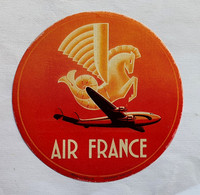 ETIQUETTE AIR FRANCE CONSTELLATION - R. Bonnafoux - Goosens Publicité - Étiquettes à Bagages
