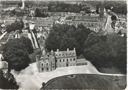 EN AVION AU DESSUS DE SAINT AUBIN D'AUBIGNE LE CHATEAU DE LA PORTE VUE AERIENNE FLAMME POSTALE 1974 - Sonstige & Ohne Zuordnung