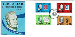 Gibraltar 1979 Sir Rowland Hill Centenary FDC - Gibraltar