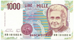 1000 LIRE MARIA MONTESSORI SERIE SOSTITUTIVA XB 12/11/1993 FDS - Altri & Non Classificati