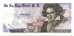 NO VALUE CAMPIONE DE LA RUE GIORI LUDWIG VAN BEETHOVEN VARIANTE VIOLA FDS - [ 7] Errors & Varieties