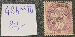 Timbres Préoblitérés N° 42b (Variété, Petit "T")  Neuf ** Gomme D'Origine  TB - 1893-1947