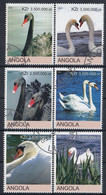 ANGOLA Swans 2,used - Cygnes