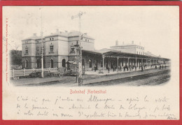 CPA: Belgique - Bahnhof Herbesthal  (1902) Gare - Vue Intérieur - Lontzen