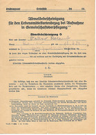 A/2         Abmeldechefcheinigung         4 Janvier 1945 - Non Classés