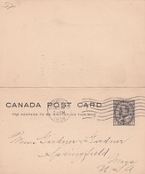 CANADA 1908   ENTIER POSTAL/GANZSACHE/POSTAL STATIONERY CARTE AVEC REPONSE DE TORONTO - 1903-1954 Reyes