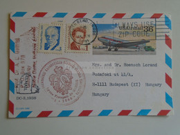 D184861 USA Uprated Postal Stationery-South Bend I Notre Dame,Indiana 1991Prof A.L.Gabriel -Lycée Francais De Gödöllő - 1981-00