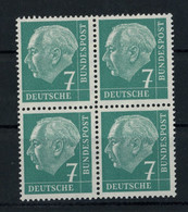 Bund Heuss Michel Nr. 181 4er Block Postfrisch - Altri & Non Classificati