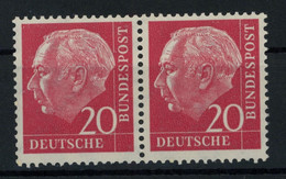 Bund Heuss Michel Nr. 185 Waagerechtes Paar Postfrisch - Sonstige & Ohne Zuordnung