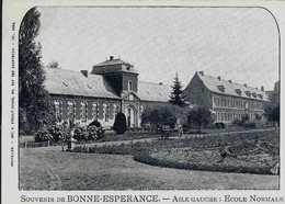 ESTINNES  „Souvenir De Bonne Espérance – Aile Gauche : école Normale“ Imp. V. Ernult – Doncq,  Bxl - Estinnes