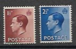 GB 1936 KEVlll DEFINITIVES PAIR MH - Neufs