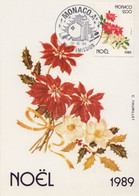 Monaco - N°1701 - Noel - 1989 - Carte Maximum - Maximumkarten (MC)