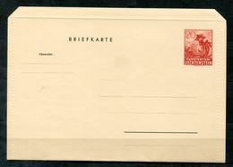 F1275 - LIECHTENSTEIN - Ganzsache K01/01 - Ungebraucht =Briefkarte= - Enteros Postales