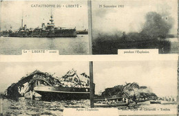 Toulon * La Catastrophe Du Bateau Navire Cuirassé Liberté * 25 Septembre 1911 * Multivues - Toulon