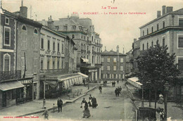 Mazamet * La Place De La Cathédrale * Grand Café De France * Pharmacie * Armurerie - Mazamet