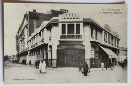 CPA Maroc Casablanca 1928 Les Galeries Lafayette Animé - Casablanca