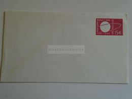 D184863   USA  Postal Stationery Cover  -  New York World's Fair  5c Stamp - 1961-80