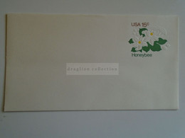 D184865   USA  Postal Stationery Cover  -   Fauna & Animals - Insects & Spiders - Honeybee - Flower - 15c - 1961-80