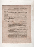 FRIMAIRE AN IV ADMINISTRATION DEPARTEMENTALE DU RHONE - CONTRIBUTIONS PUBLIQUES - Decreti & Leggi