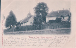Montet Sur Cudrefin VD, Temple Et Cure (13.9.1901) - Cudrefin
