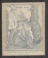 CARTE PLAN 1914 - MONTPELLIER Le VIEUX - CAUSSE NOIRES - CHEMINS MULETIERS - MAUBERT - L'ESPERELLE - - Cartes Topographiques