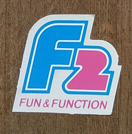 AUTOCOLLANT STICKER - F2 - FUN & FUNCTION - SURF PLANCHE A VOILE SNOWBOARD WAKEBOARD - Stickers