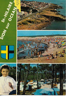 Carte Postale  La Vendée Saint Hilaire De Riez  SION Plage Camping Corniche - Saint Hilaire De Riez