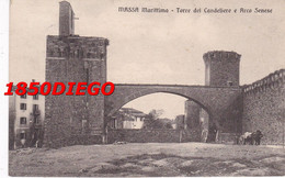 MASSA MARITTIMA - TORRE DEL CANDELIERE E ARCO SENESE F/PICCOLO VIAGGIATA ANIMAZIONE - Grosseto