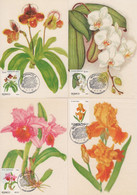 Monaco - N°1710 à 1714 - Flore - Fleurs - 1990 - Carte Maximum - Maximumkarten (MC)
