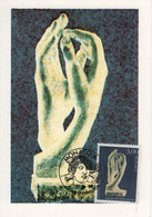 Monaco - N°1748 - Sculptures - Mains - 1990 - Carte Maximum - Maximumkarten (MC)