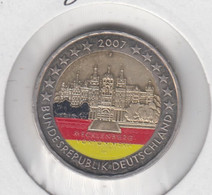 ALLEMAGNE - 2 Euros 2007 (chateau  De Schwerin)(atelier F)(colorisée) - Allemagne