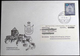 LIECHTENSTEIN 1986 Dienstpost Brief - Service