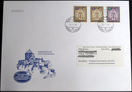 LIECHTENSTEIN 1987 Dienstpost Brief - Service