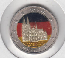 ALLEMAGNE - 2 Euros 2011 (cathedrale De Cologne)(atelier J)(colorisée) - Allemagne