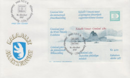 Enveloppe  FDC  1er  Jour  GROENLAND   Bloc  Feuillet   HAFNIA   1987 - FDC