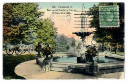 UNITED STATES // MILWAUKEE // FOUNTAIN IN NATIONAL SOLDIERS' HOME // 1913 - Milwaukee