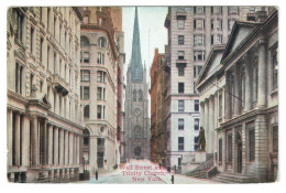 UNITED STATES // NEW YORK CITY // WALL STREET AND TRINITY CHURCH - Wall Street