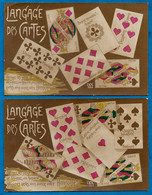 (Lot De 2) CPA LANGAGE Des CARTES (à Jouer) ° DIX 353 - Cartes à Jouer