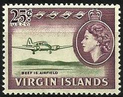 Virgin Islands - 1964 Beef Island Airfield 25c MNH **  SG 188  Sc 154 - Iles Vièrges Britanniques