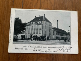 Rare Publicité Usine De Chapeaux De Paille De Sarre-Union 1902 - Sarre-Union