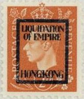 HONG KONG 1940s WWII George VI 2d FORGERY:overprint Germany-related Judaica Faux De Propagande Propaganda - Ungebraucht