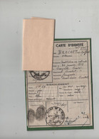 Carte D'Identité Institutrice Cayrols Saint Juniein 1944 - Zonder Classificatie